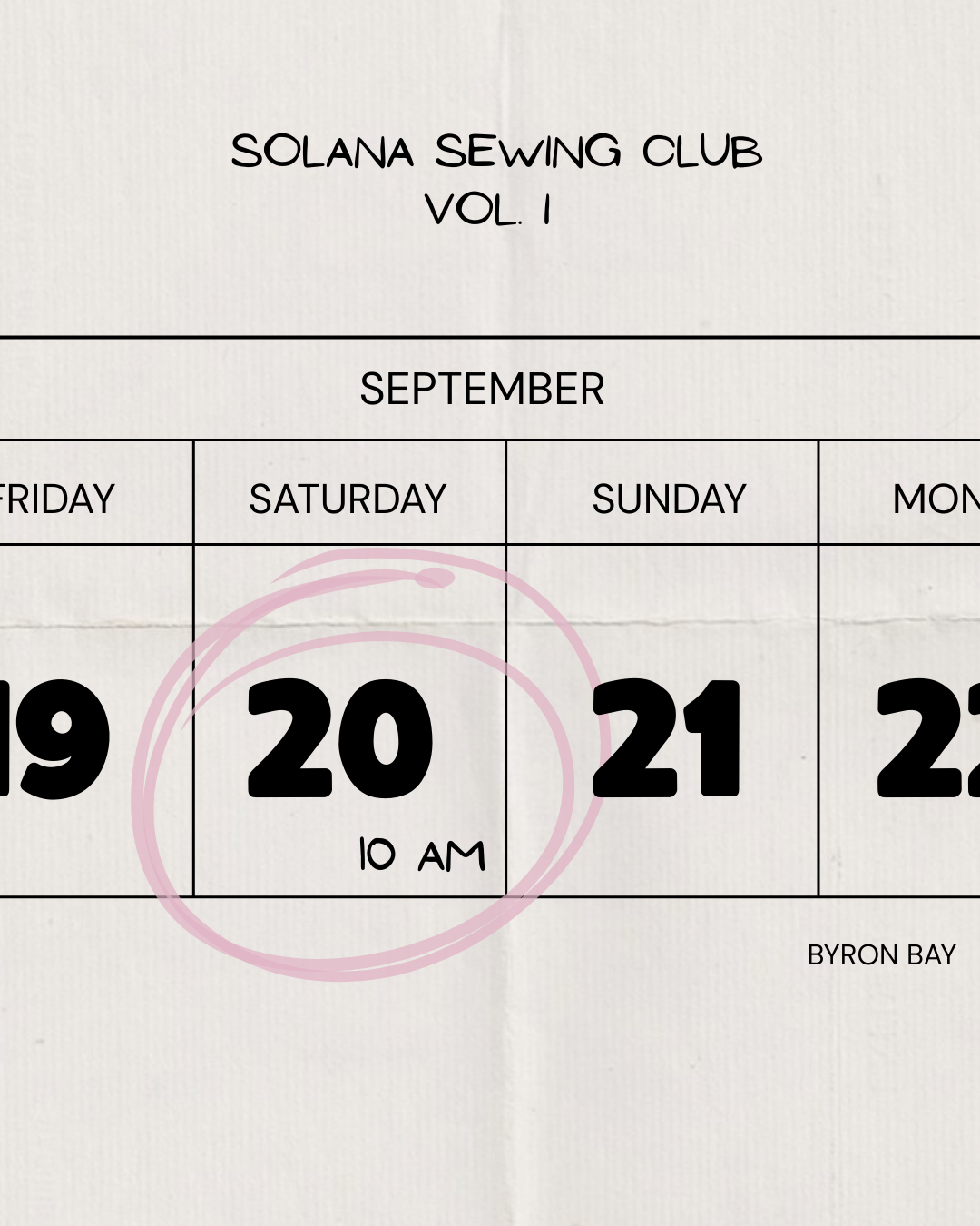 SOLANA SEWING CLUB - VOL 1