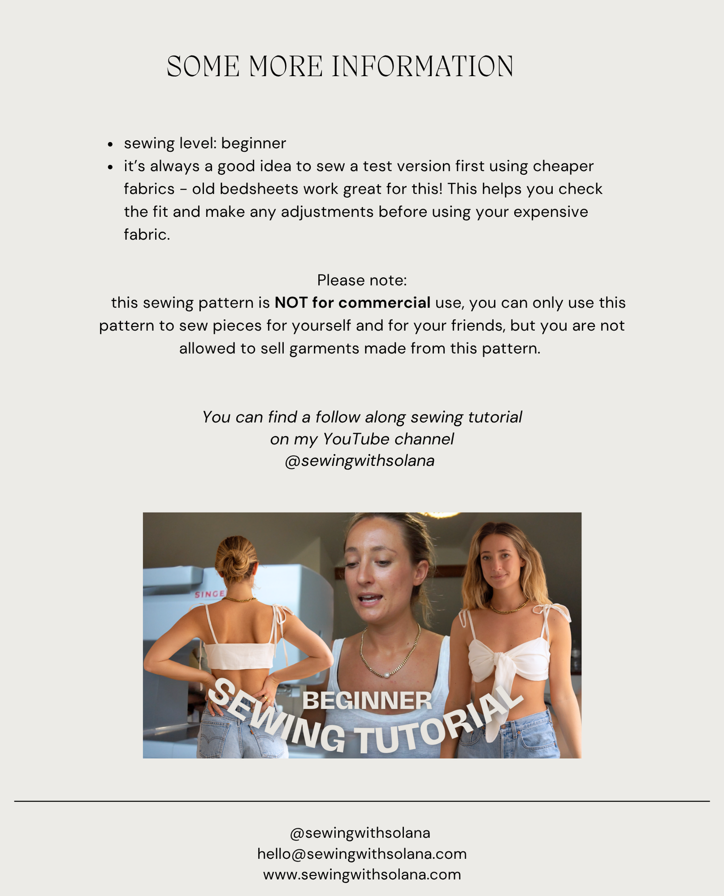 Niki Top - Digital Sewing Pattern