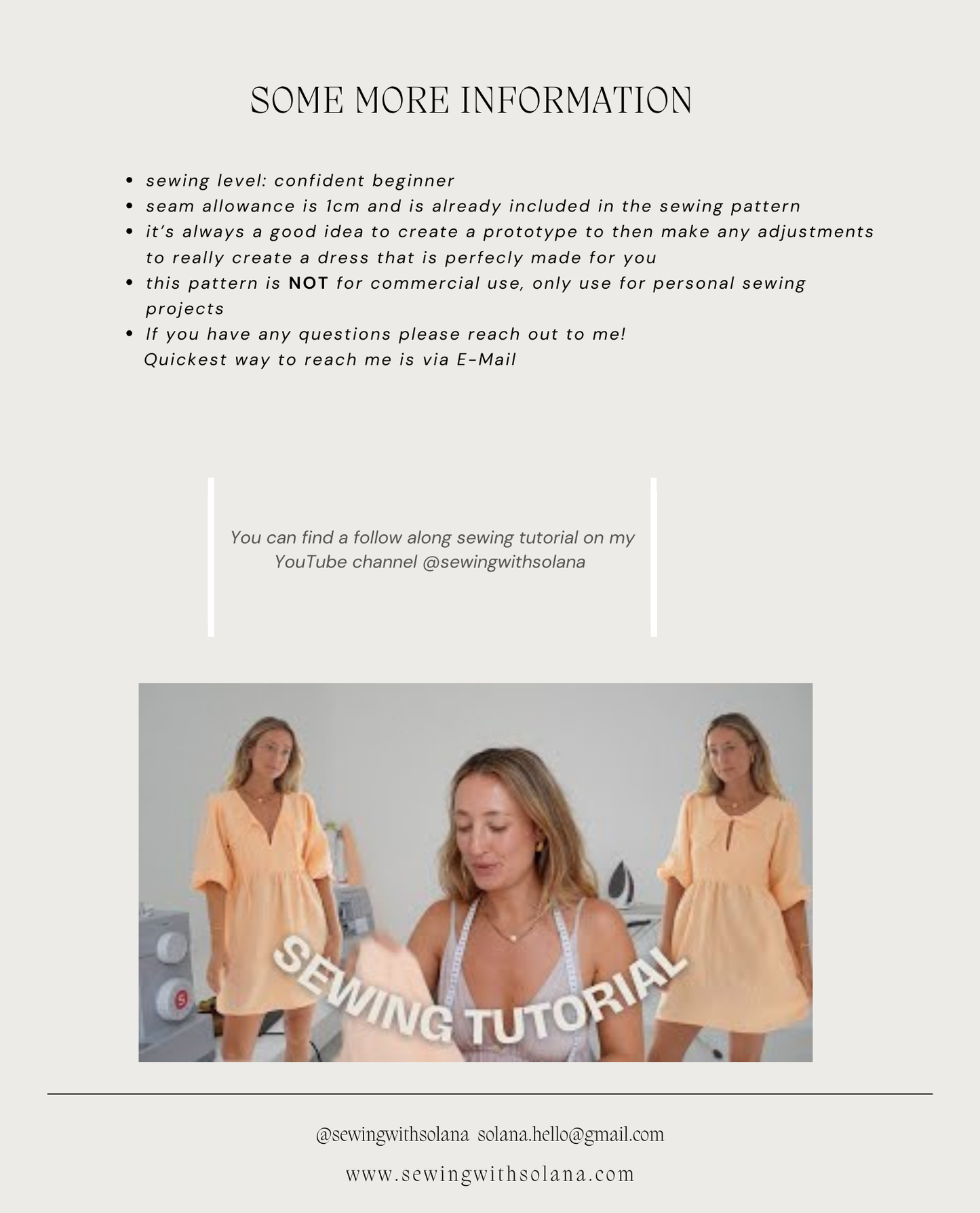 Lucy Dress & Blouse - Digital Sewing Pattern