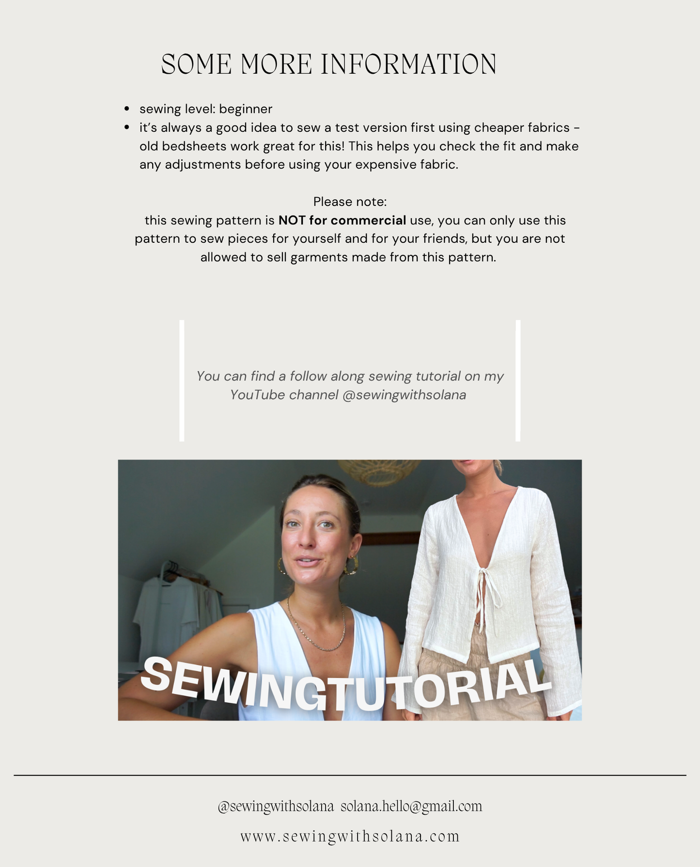 Alicia Blouse - Digital Sewing Pattern