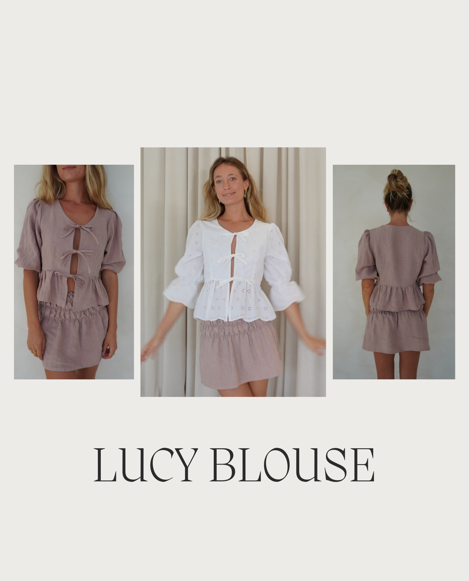 Lucy Blouse - Digital Sewing Pattern