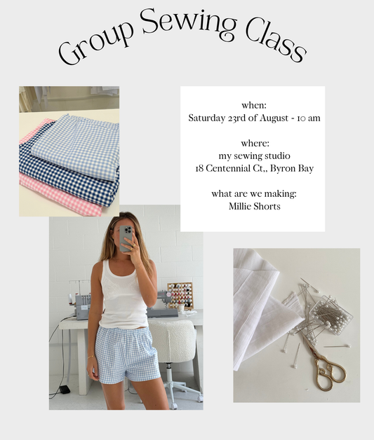 Millie Shorts Sewing Class