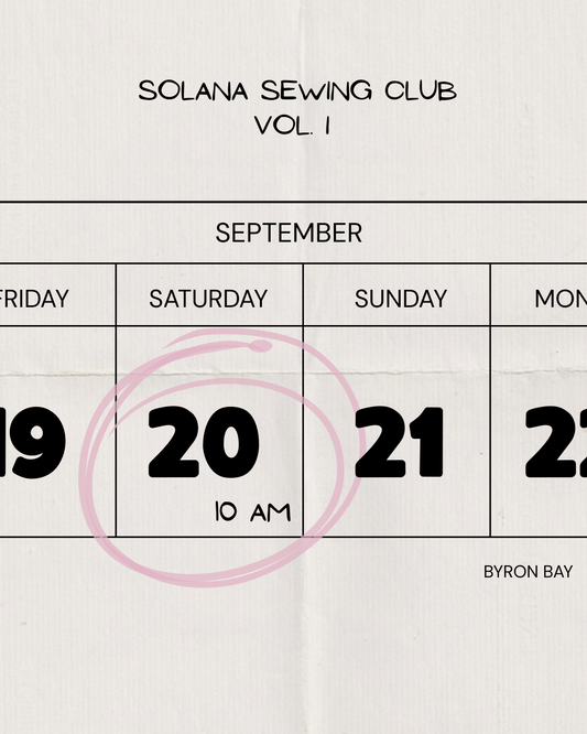 SOLANA SEWING CLUB - VOL 1