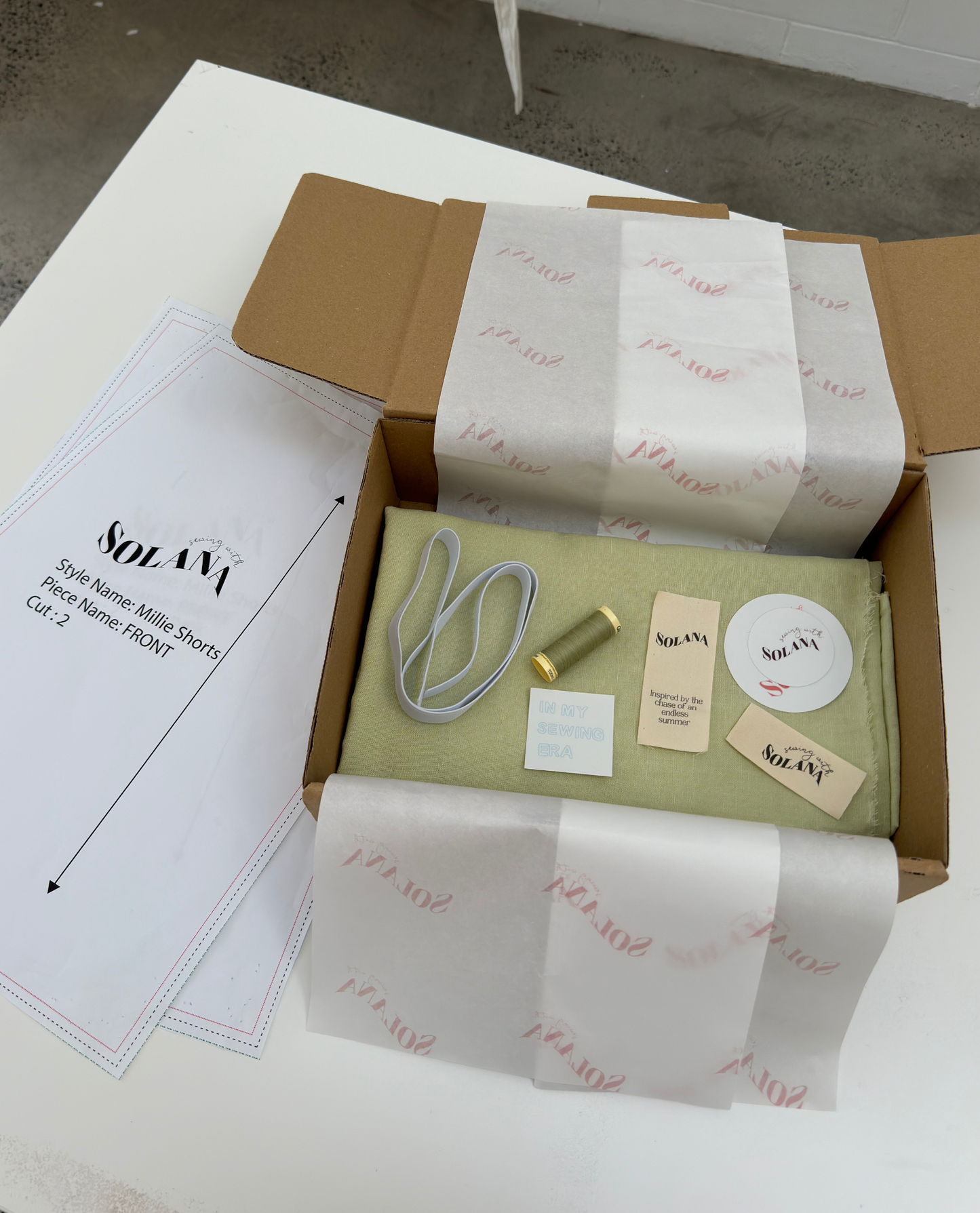 Millie Shorts Sewing Box