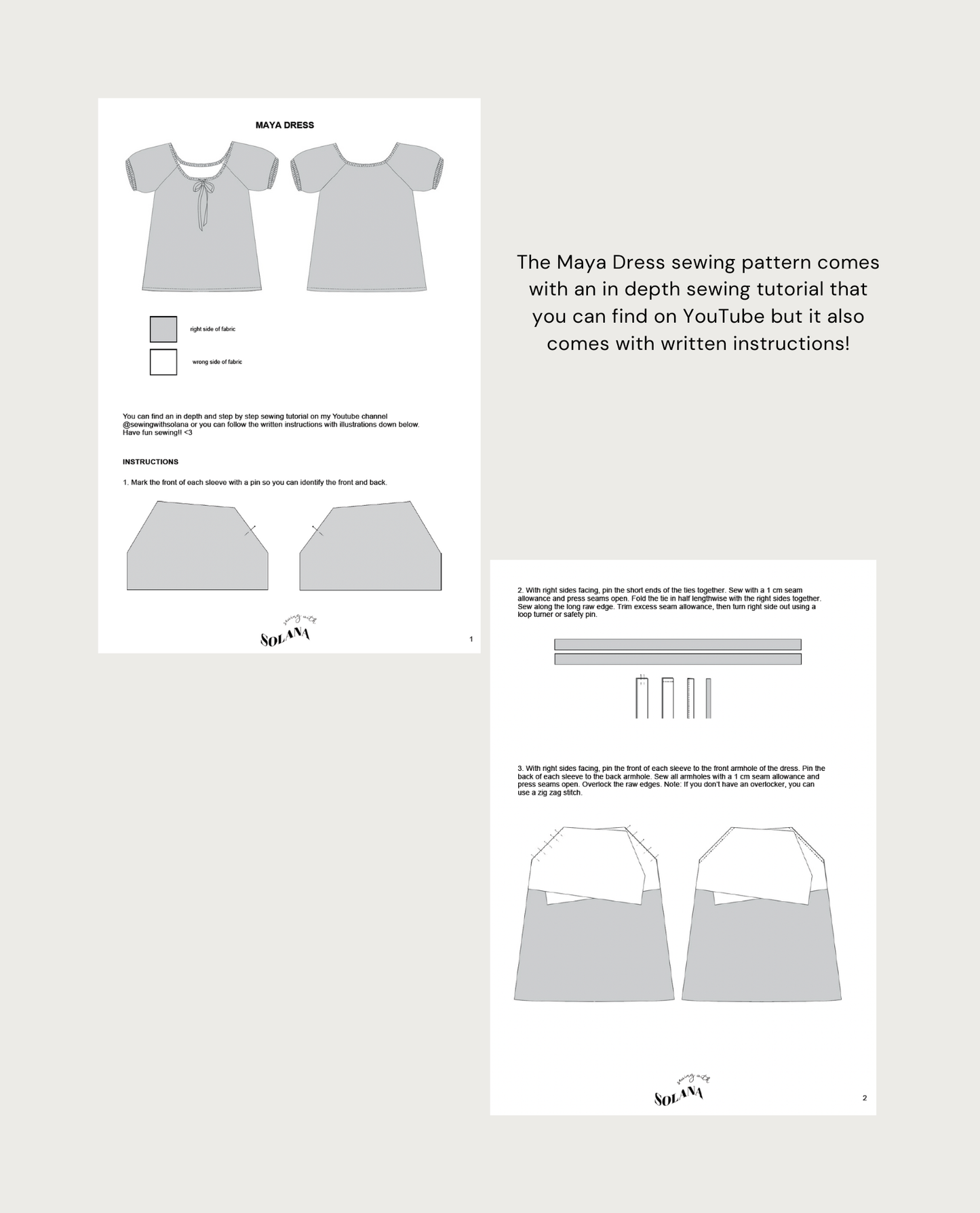 Maya Dress - Digital Sewing Pattern