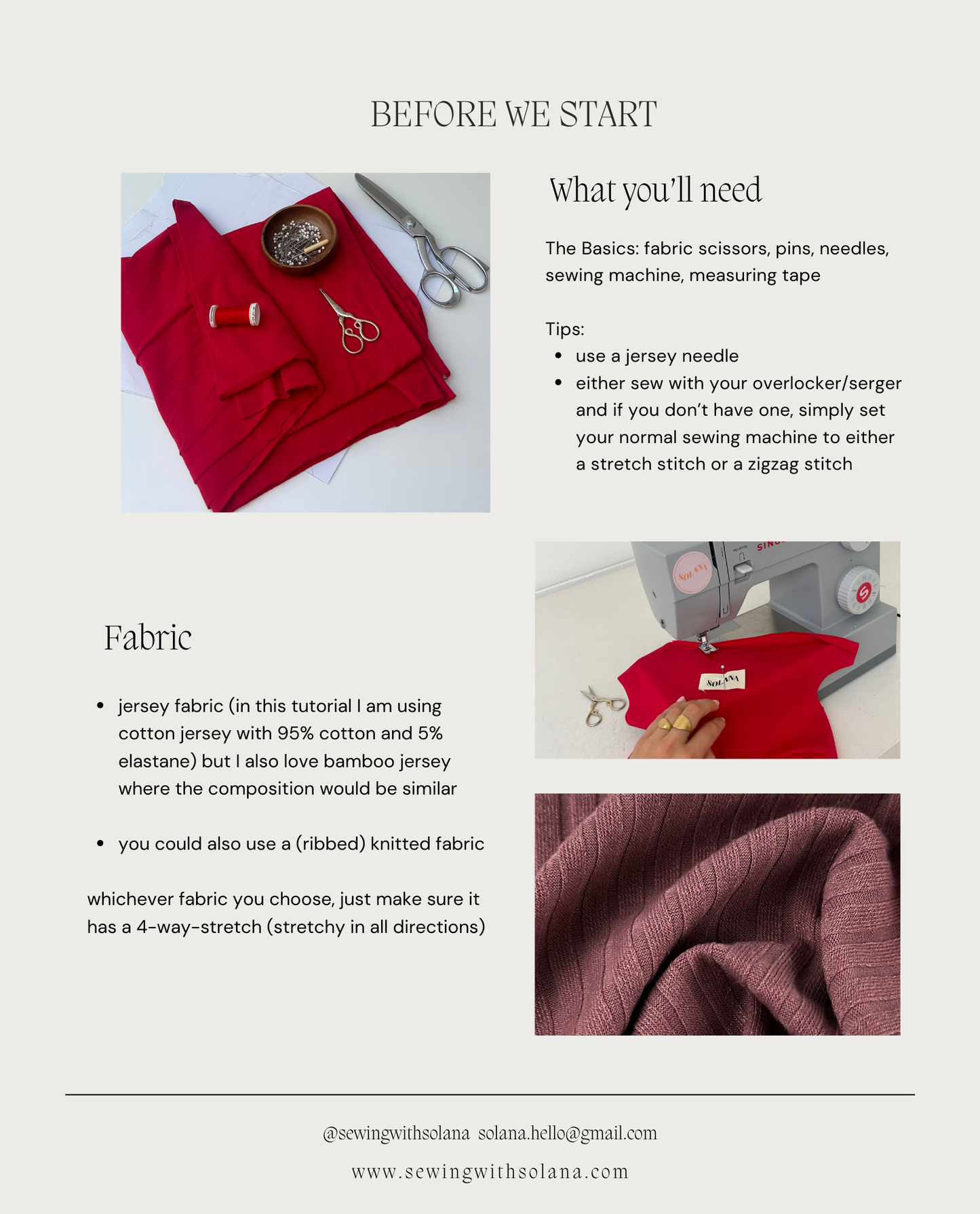 Josie Top & Dress - Digital Sewing Pattern