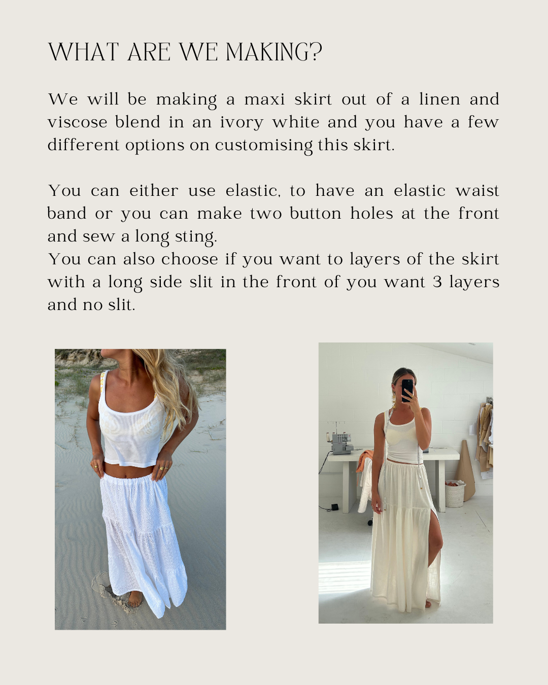 Maxi Skirt - Byron Bay Group Sewing Class