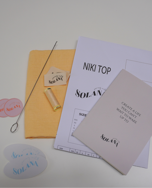 Niki Top Sewing Box - yellow