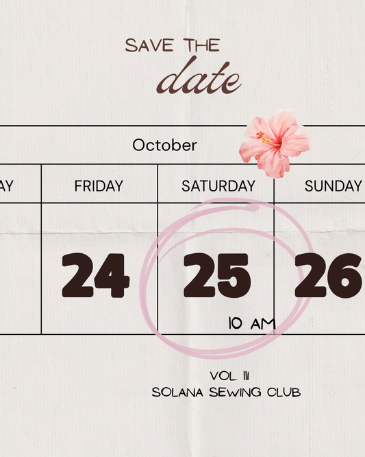 SOLANA SEWING CLUB - VOL III